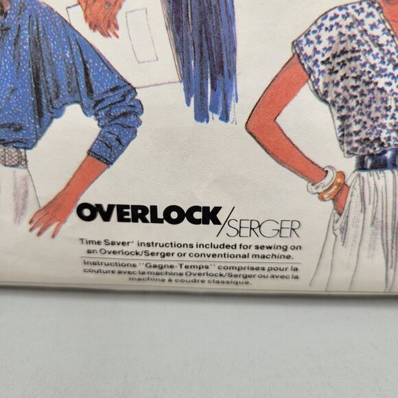 Simplicity 8436 Misses Tops Easy Pattern Size 16-18-20 Overlock Serger - Picture 3 of 5